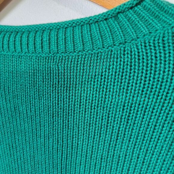 EUC LILLY PULITZER GREEN 100% COTTON CREW NECK PULLOVER SWEATER SMALL - Picture 4 of 14
